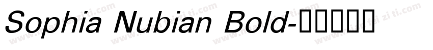 Sophia Nubian Bold字体转换